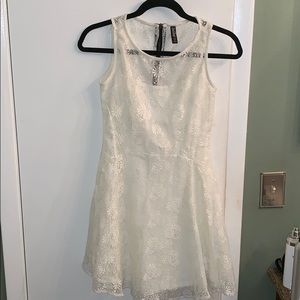 Ivory Lacey floral dress